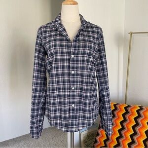 Frank & Eileen Womens Barry Plaid Flannel Long Sleeve Button Up